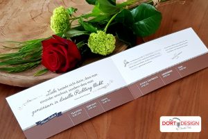 Hochzeit in Corona Hochzeitskarte von DORT-Design by Daniela Theil